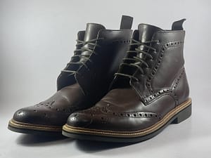 John Rocha Brown Leather Men’s Ankle Boots SH511