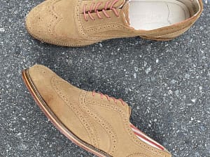 Charlie Suede Leather Brogue Shoes SH838