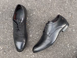 Base London Formal Black Leather Shoes SH787
