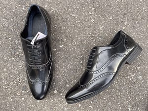Burton London Men’s Black Leather Shoes SH841