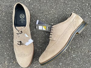 M&S Suede Leather Brogue Shoes SH741